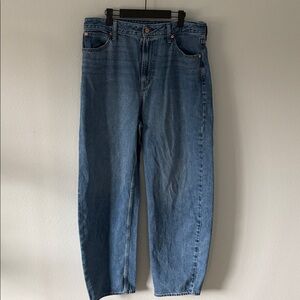 GAP Barrel Wide-Leg Jeans Size 33 Tall